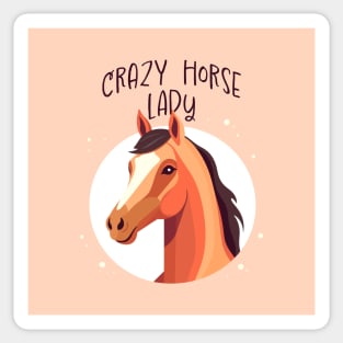 Crazy Horse Lady Sticker